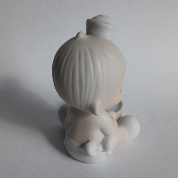 Precious Moments "I would be sunk without you" Sailor Baby with Boat 102970 1987 - Picture 6 of 14